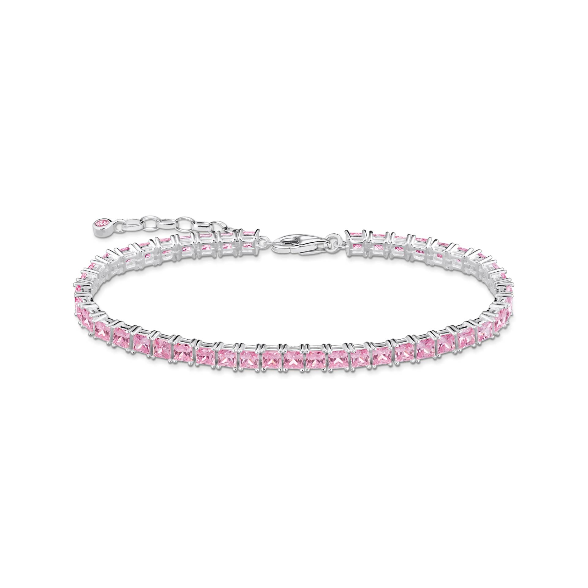 Thomas Sabo Tennisarmband mit pinken Steinen Silber pink A2029-051-9-L19V von Thomas Sabo