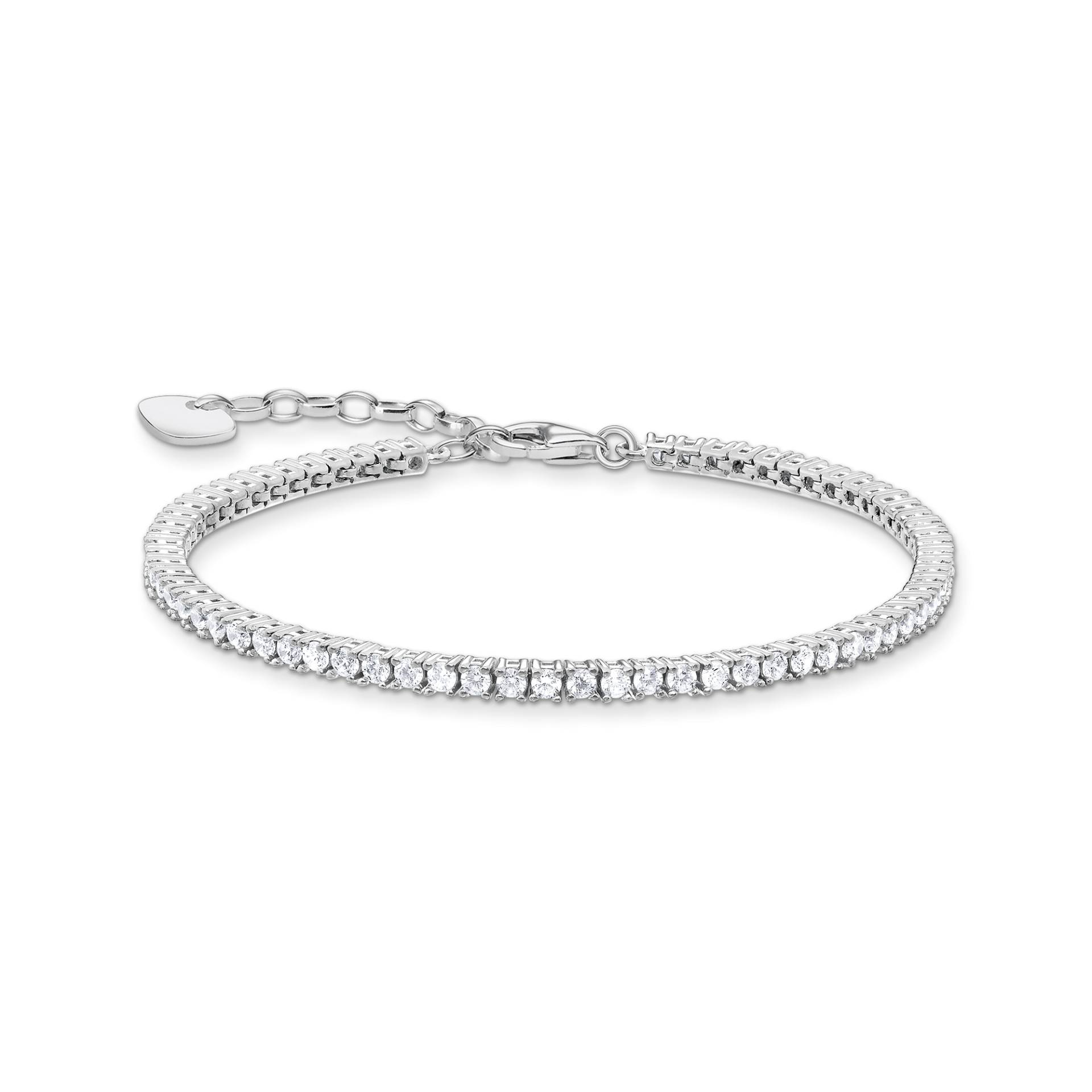 Thomas Sabo Tennisarmband mit weißen Steinen Silber weiß A2021-051-14-L19V von Thomas Sabo