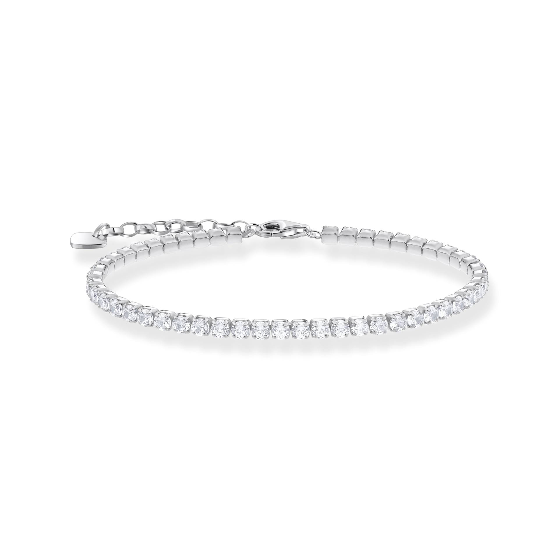 Thomas Sabo Tennisarmband mit weißen Steinen Silber weiß A2167-051-14-L21V von Thomas Sabo