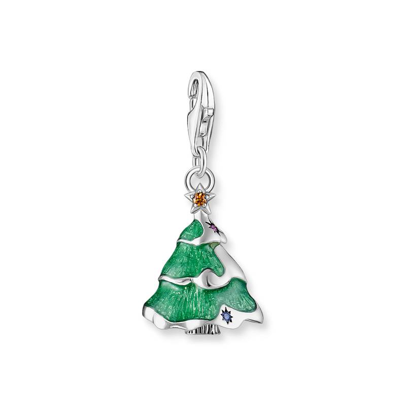 Thomas Sabo Charm-Anhänger Weihnachtsbaum Silber mehrfarbig 2198-390-7 von Thomas Sabo