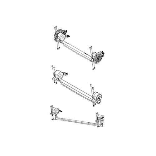 Thule Achsset komplett (Axle Assembly) - CROSS/LITE 1, ab 2017 von Thule