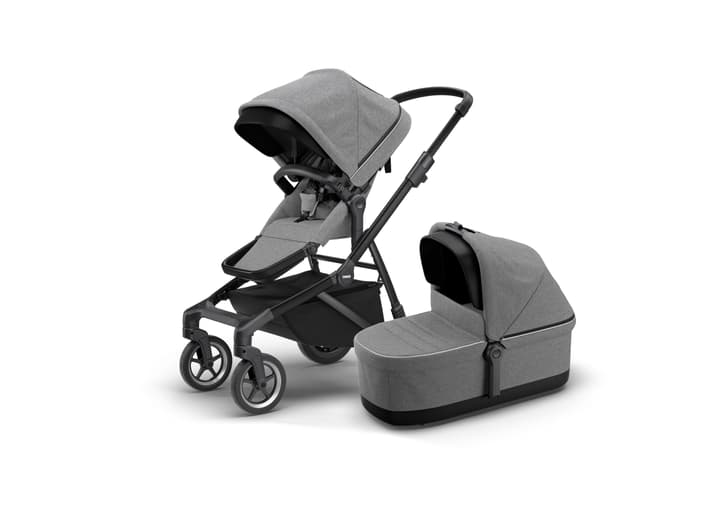 Thule Kinderwagen Sleek inkl. Bassinet Kinderwagen grau von Thule