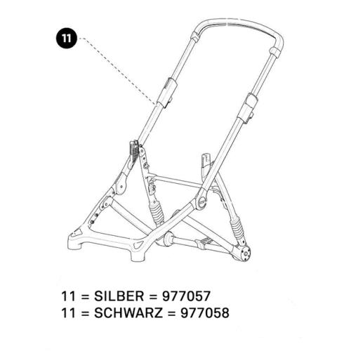 Thule Rahmen (Chassis) schwarz zu SLEEK von Thule