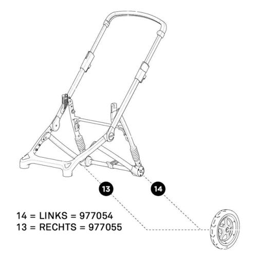 Thule Seitenrad hinten links zu SLEEK von Thule