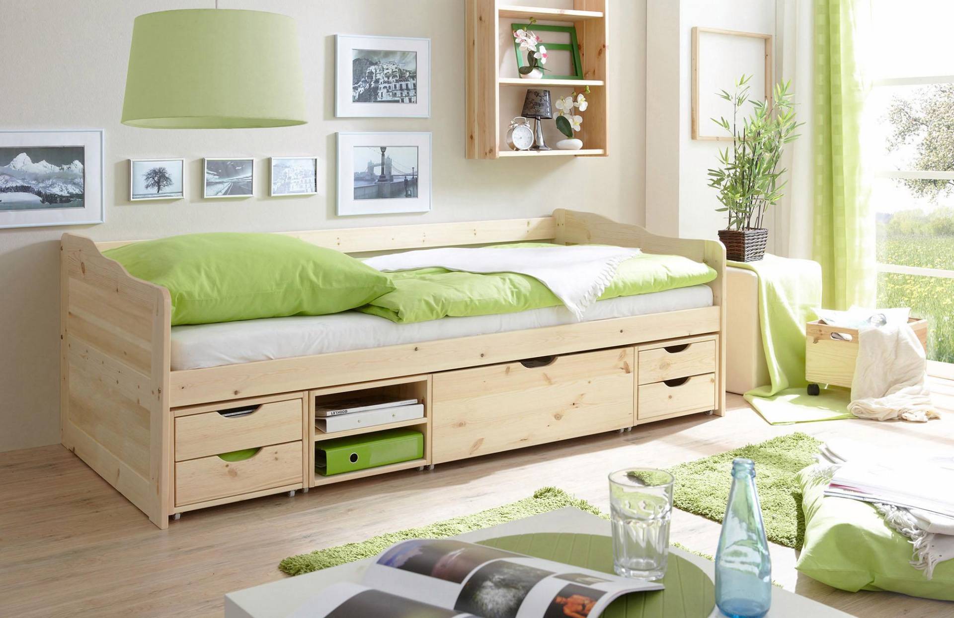 Ticaa Funktionsbett »Marlies«, mit Schubkästen, Kiefer Ticaa Funktionsbett »Marlies«, mit Schubkästen, Kiefer von TICAA