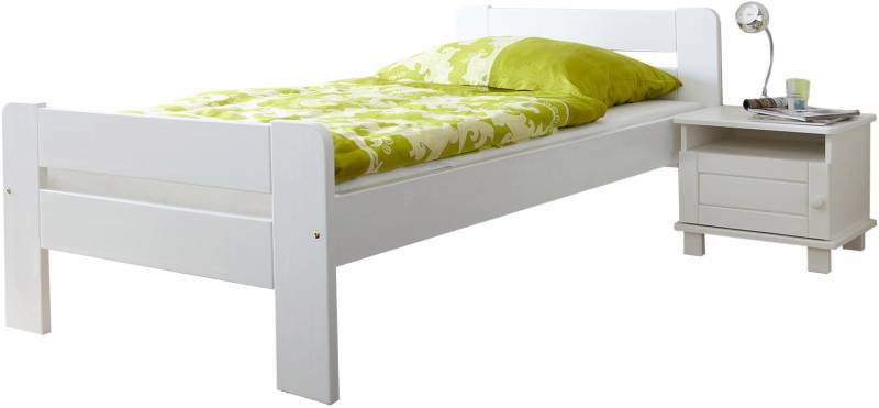 Ticaa Massivholzbett »"Bert", FSC®-zertifiziert (Kiefer), Jugendbett, mit Lattenrost«, (90x200cm, 100x200cm, 140x200cm), ideal für das Kinder- und Jugendzimmer, Massivholz von TICAA