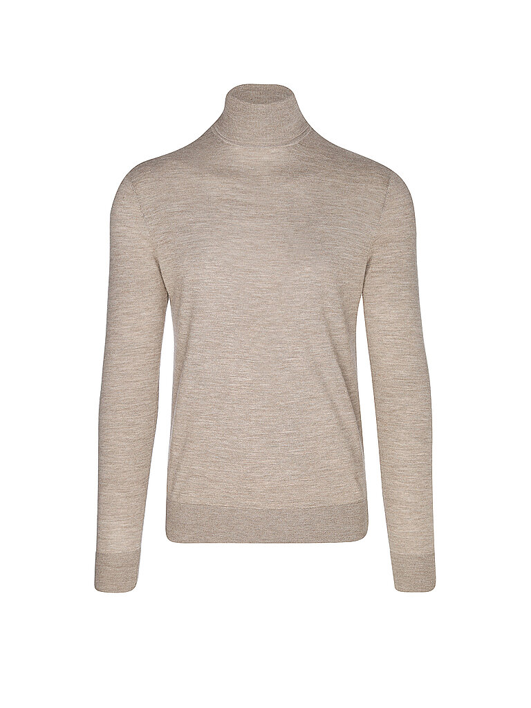 TIGER OF SWEDEN Rollkragenpullover NEVILE beige | L von Tiger Of Sweden