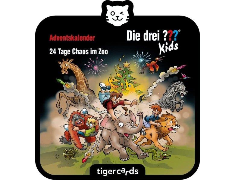 Tigermedia - tigercard Die drei ??? Kids-24 Tage Chaos im Zoo -Adventskalender (DE), One Size von Tigermedia