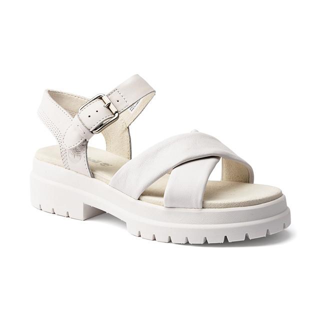 Timberland - London Vibe Cross strap sandal, für Damen, Weiss, Größe 38.5 von Timberland