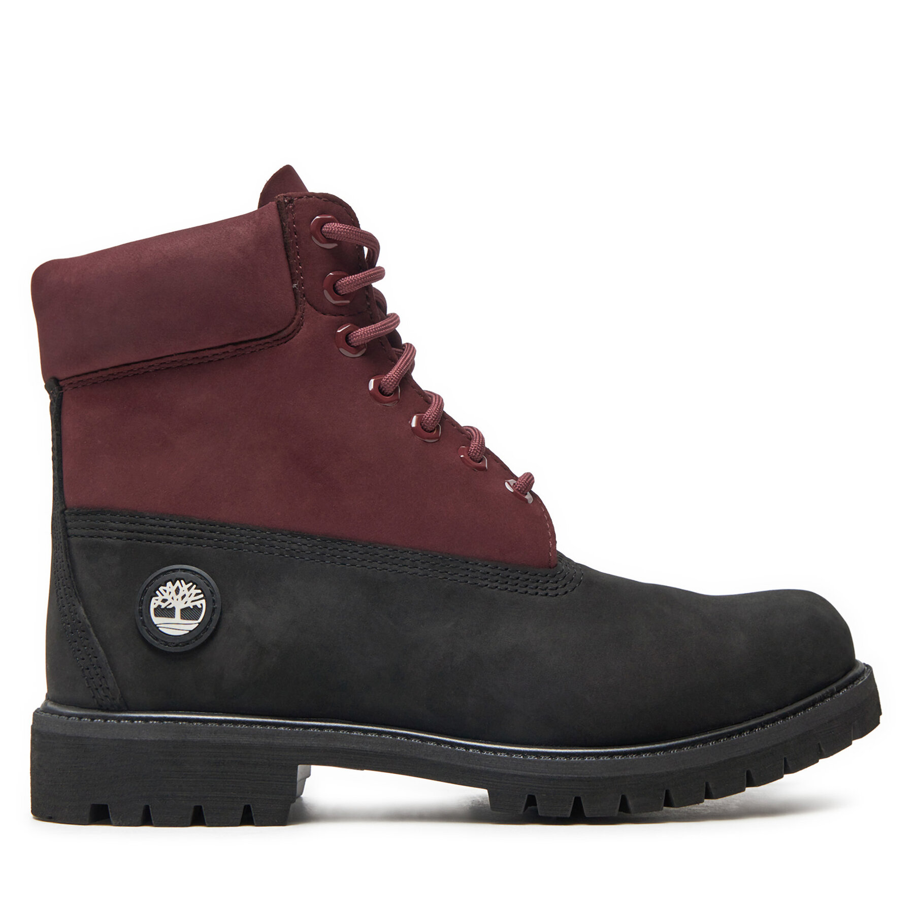 Schnürstiefeletten Timberland 6 In Premium TB0A2P6WEJE1 Dunkelrot von Timberland