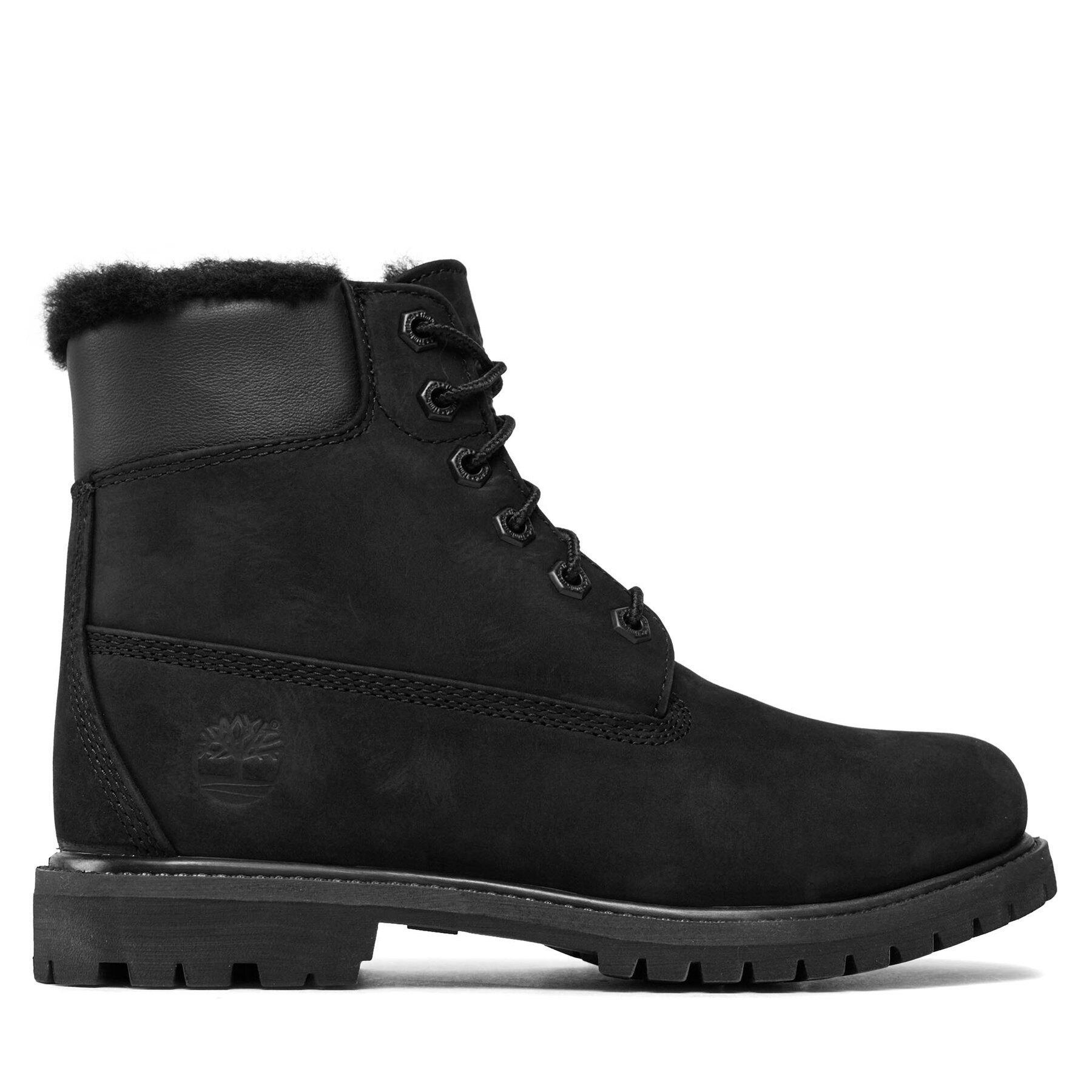 Schnürstiefeletten Timberland 6In Premium Shearling TB0A1U7S0011 Schwarz von Timberland