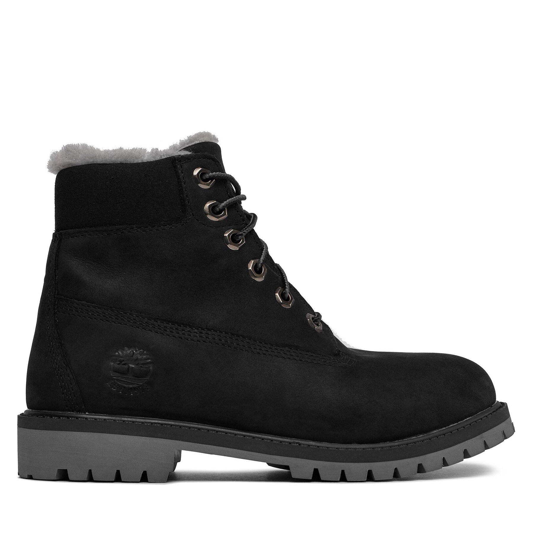 Schnürstiefeletten Timberland Premium 6 Inch Wp Shearling Lined TB0A41UX0011 Schwarz von Timberland