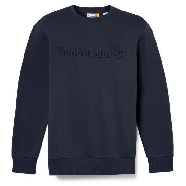 Timberland - Embroidery Tonal Crew Neck - Pullover Gr L blau von Timberland