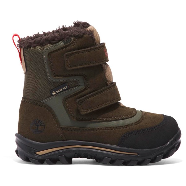 Timberland - Kid's Chillberg Mid Hook & Loop GTX Snow Boot - Winterschuhe Gr 11,5K schwarz/braun von Timberland