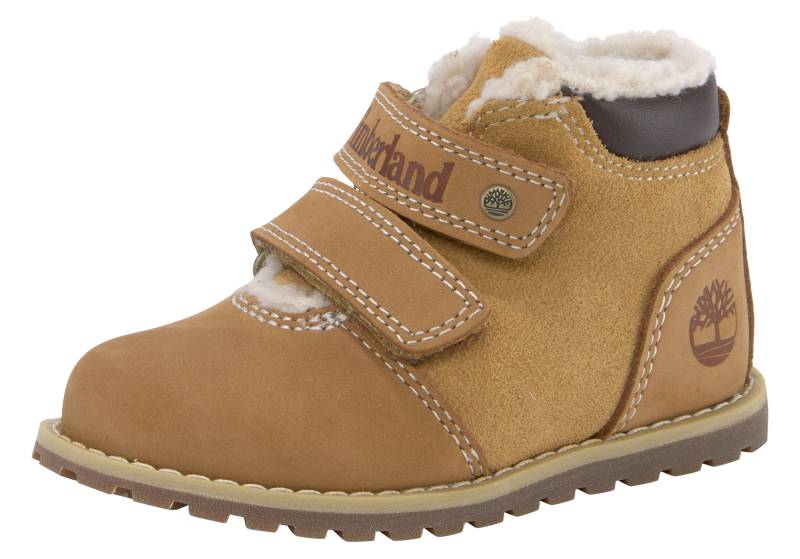 Timberland Klettboot »POKEY PINE MID WARM LINED HOOK & LOOP BOOT«, Winterstiefel, Winterboots, Snowboots, Winterschuhe, gefüttert von Timberland