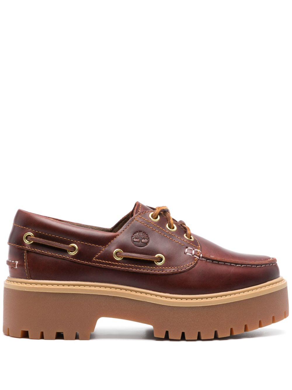 Timberland Stone Street 3 Eye WMNS "Burgundy Full Grain" - Red von Timberland