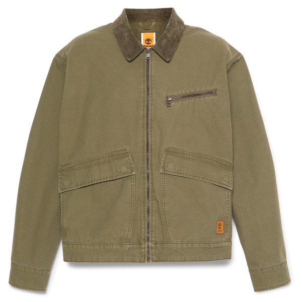 Timberland - Strafford Washed Canvas Jacket - Freizeitjacke Gr L oliv von Timberland