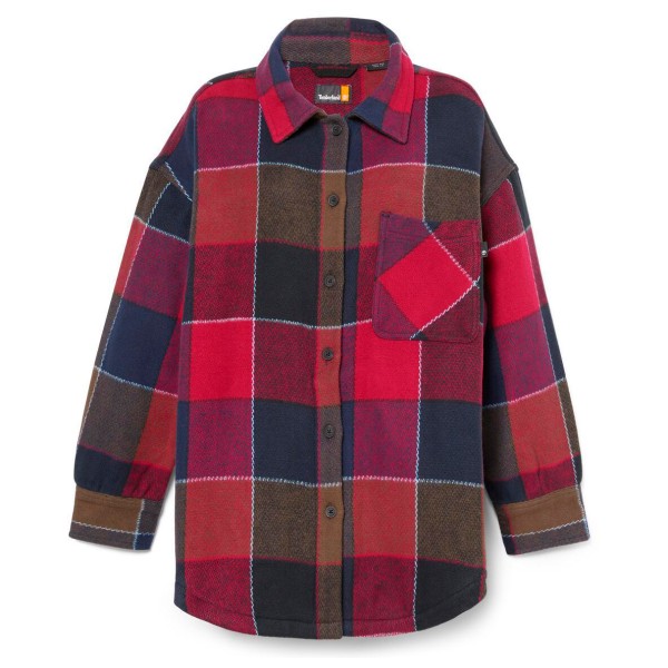 Timberland - Women's Heavy Flannel Long Overshirt - Freizeitjacke Gr L;M;S bunt von Timberland