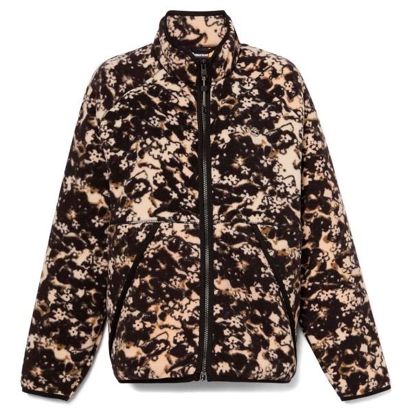 Timberland - Women's Printed Full-Zip Sherpa Fleece Jacket - Fleecejacke Gr S braun von Timberland