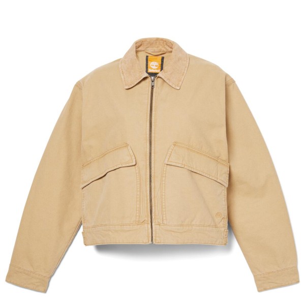 Timberland - Women's Strafford Washed Canvas Jacket - Freizeitjacke Gr L beige von Timberland