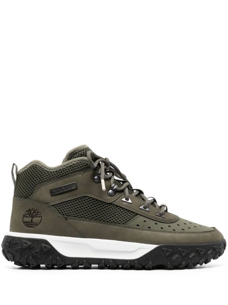 Timberland hiker lace-up leather boots - Green von Timberland