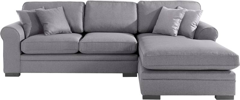 Home affaire Ecksofa »Broughton L-Form«, weicher Sitzkomfort, incl. 4 Zierkissen, Keder von home affaire