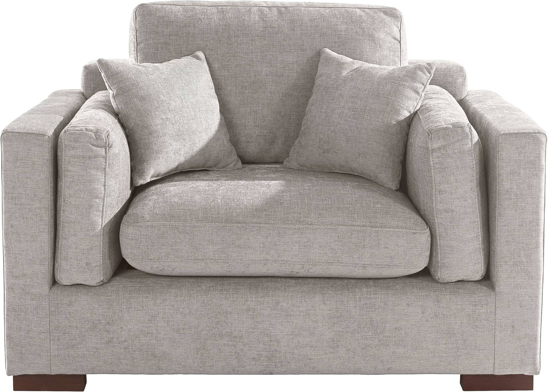 Home affaire Loveseat »Fresh Pond Sessel«, weicher Sitzkomfort, incl. Zierkissen, B/T/H: 140/96/95 cm von home affaire