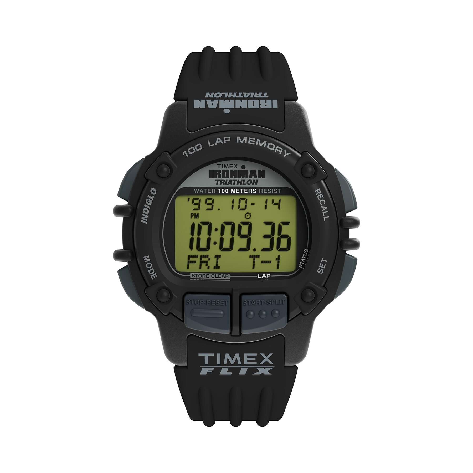 Uhr Timex Ironman Flix 100 Lap TW5M63000 Schwarz Uhr Timex Ironman Flix 100 Lap TW5M63000 Schwarz von Timex