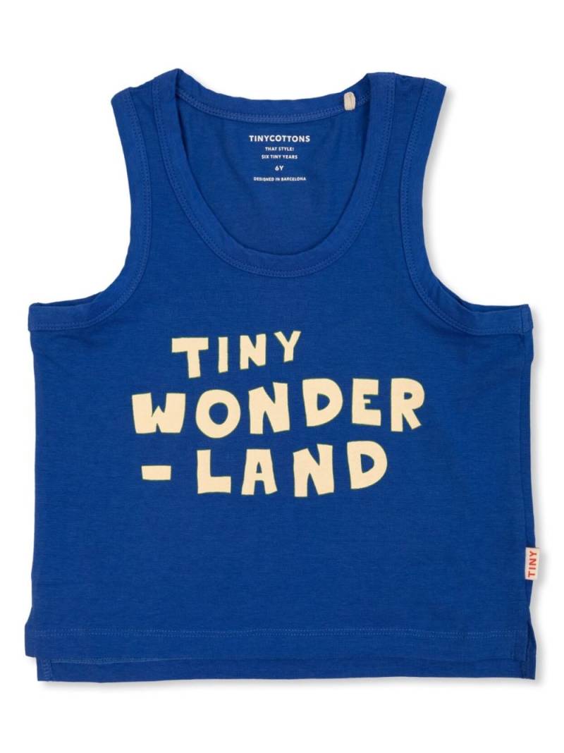 Tiny Cottons Tiny Wonderland tank top - Blue von Tiny Cottons