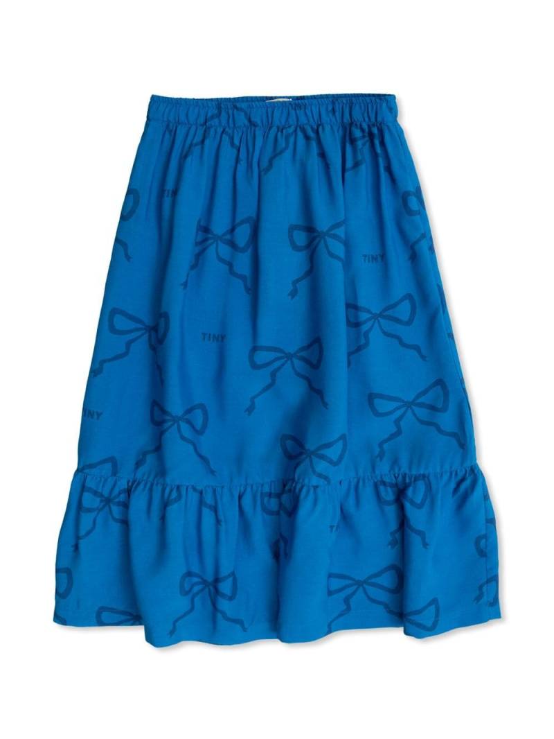 Tiny Cottons bow-print skirt - Blue von Tiny Cottons