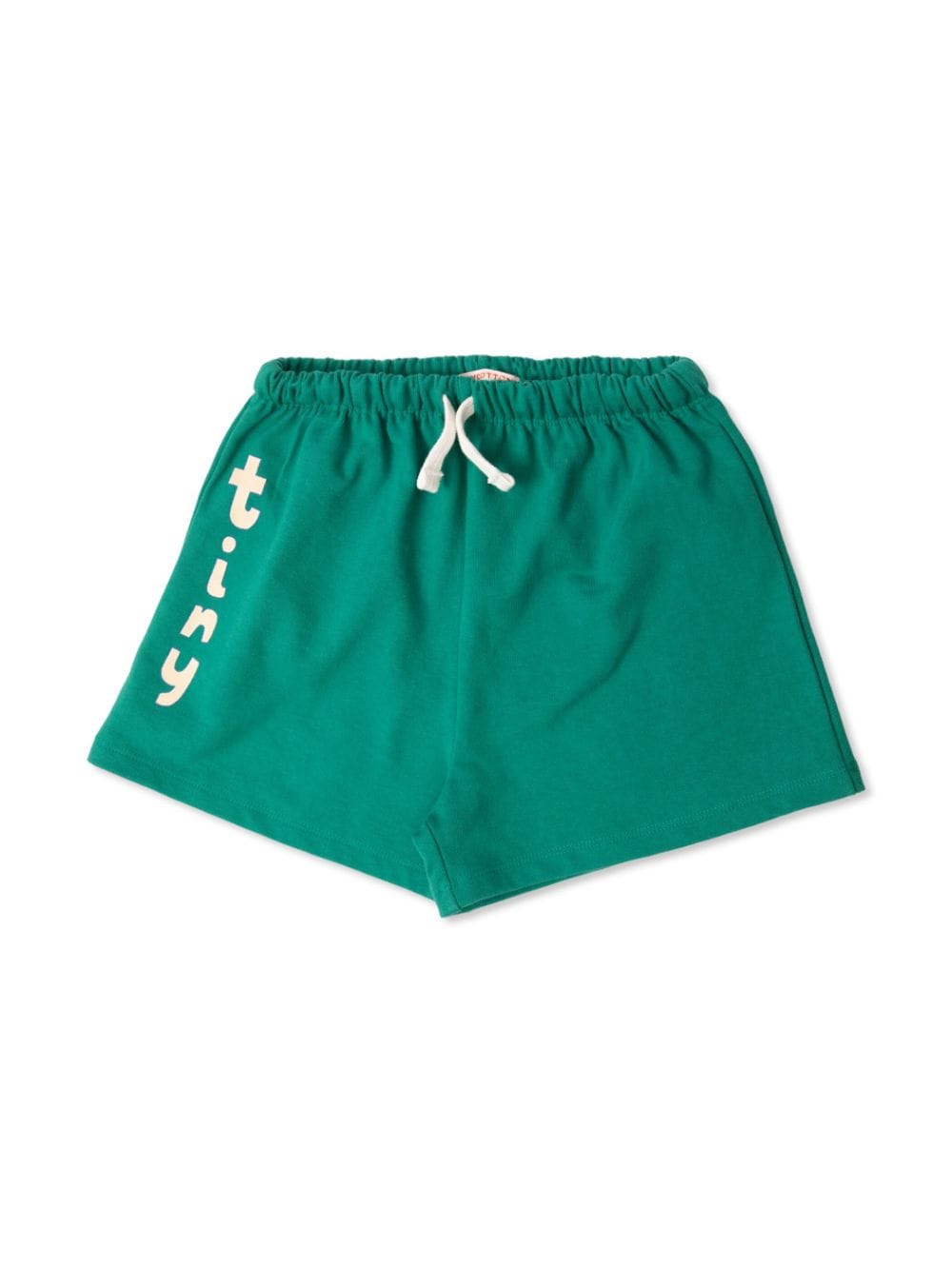 Tiny Cottons drawstring stretch-cotton shorts - Green von Tiny Cottons