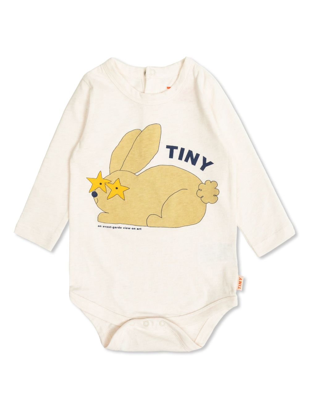 Tiny Cottons graphic-print cotton bodysuit - Neutrals von Tiny Cottons