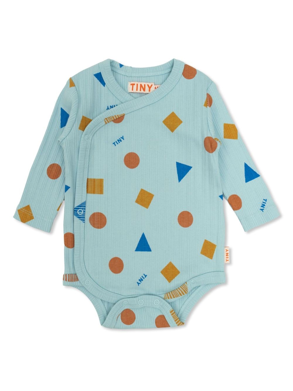 Tiny Cottons graphic-print long-sleeve bodysuit - Blue von Tiny Cottons