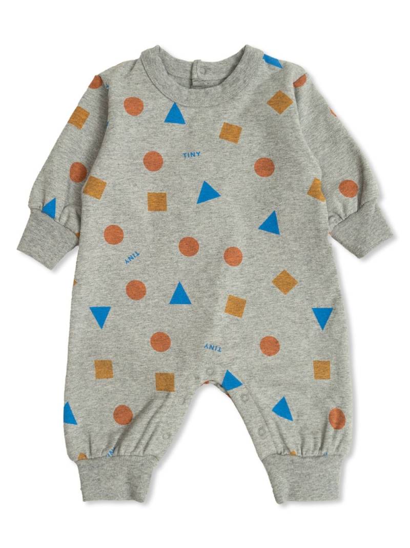 Tiny Cottons graphic-print round-neck pajamas - Grey von Tiny Cottons