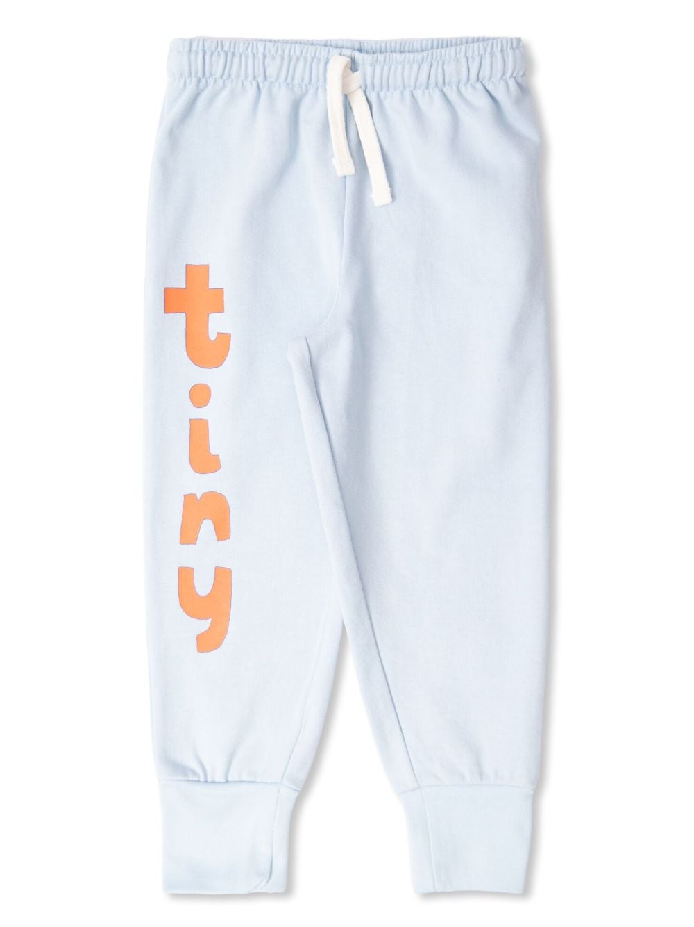 Tiny Cottons logo-print cotton track pants - Blue von Tiny Cottons