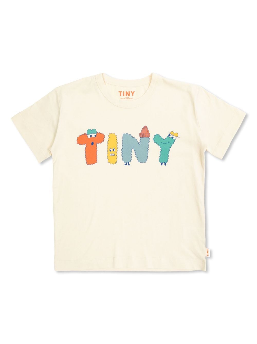 Tiny Cottons logo-print t-shirt - Neutrals von Tiny Cottons