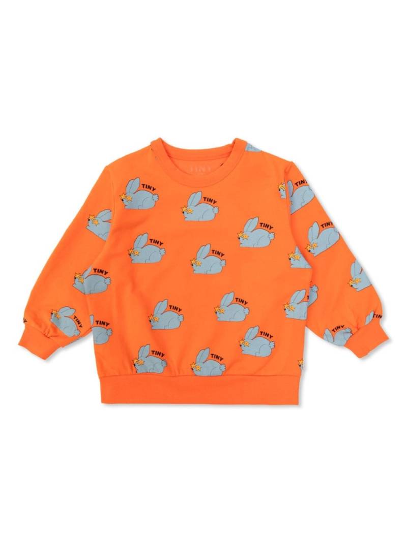 Tiny Cottons rabbit motif sweatshirt - Orange von Tiny Cottons