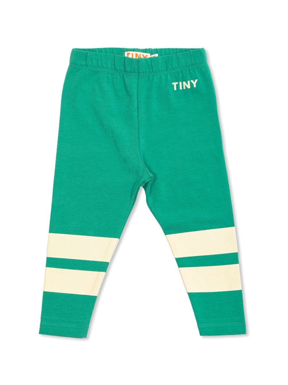 Tiny Cottons stripe detail cotton leggings - Green von Tiny Cottons