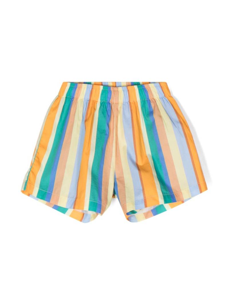 Tiny Cottons striped cotton shorts - Orange von Tiny Cottons