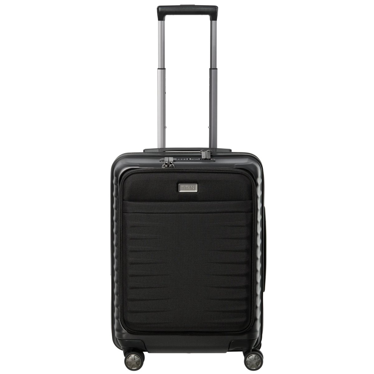 EOL Litron - Trolley S+ mit Vortasche, Schwarz von Titan