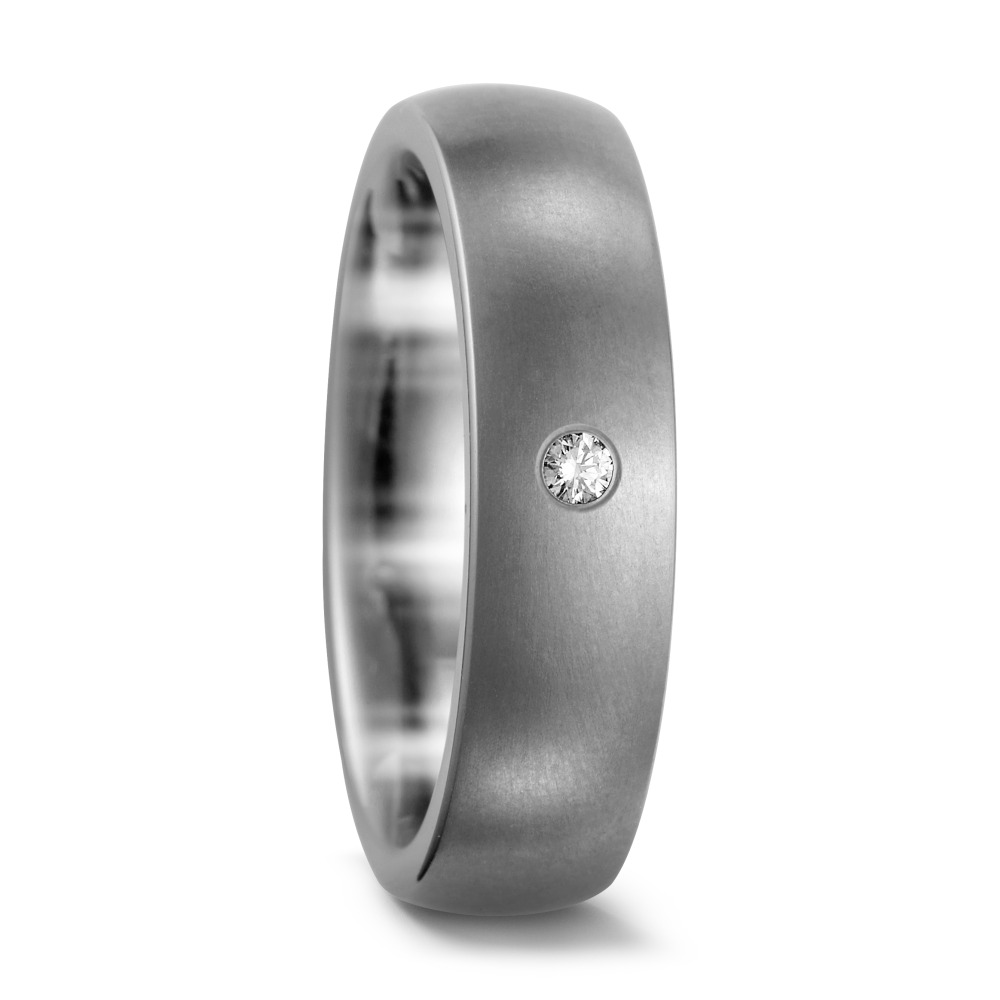 TitanFactory Damen Partnerring Titan Diamant 0.03 ct, w-si von TitanFactory