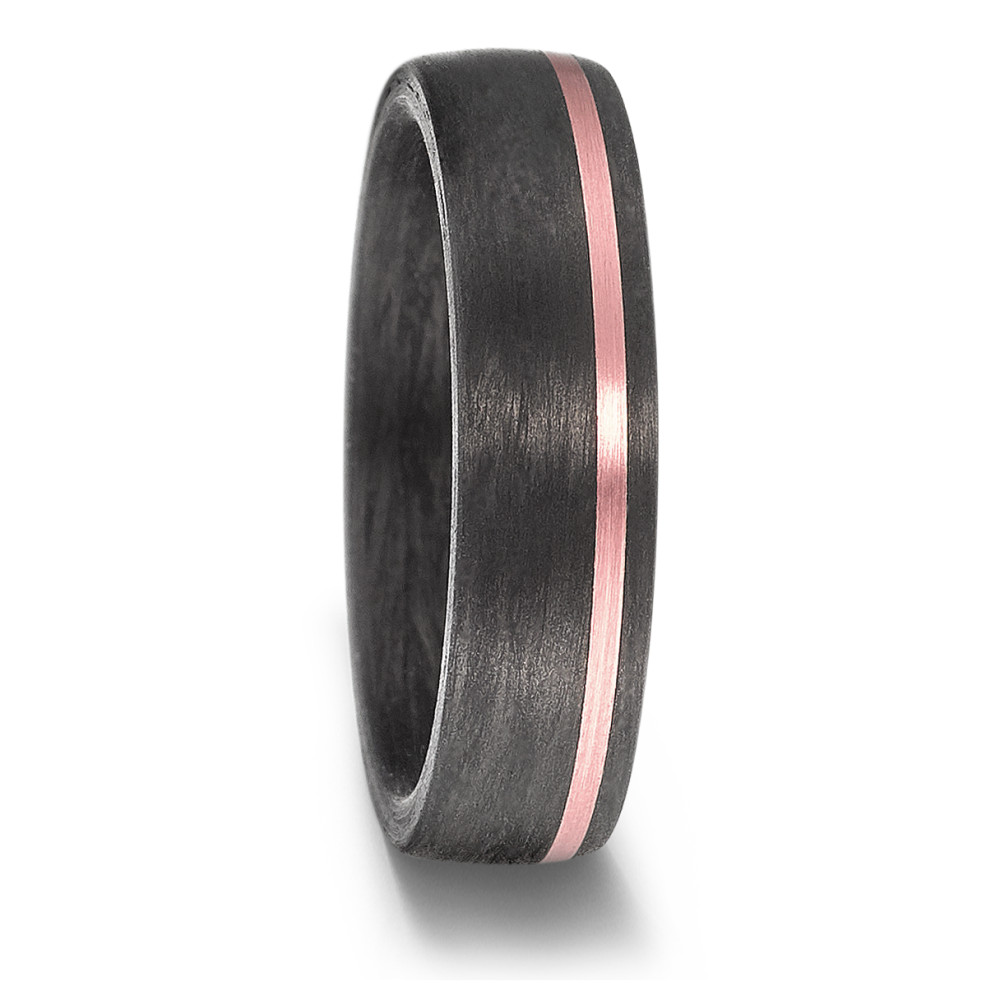 TitanFactory Partnerring 585/14 K Rosegold, Carbon von TitanFactory