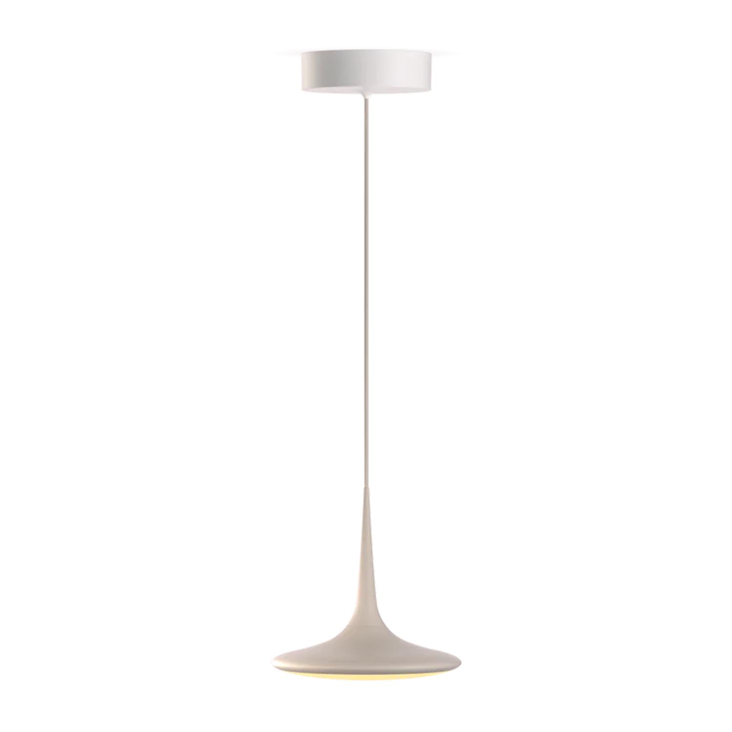 Falling Leaf Up LED Pendelleuchte, Farbe sand white von Grau