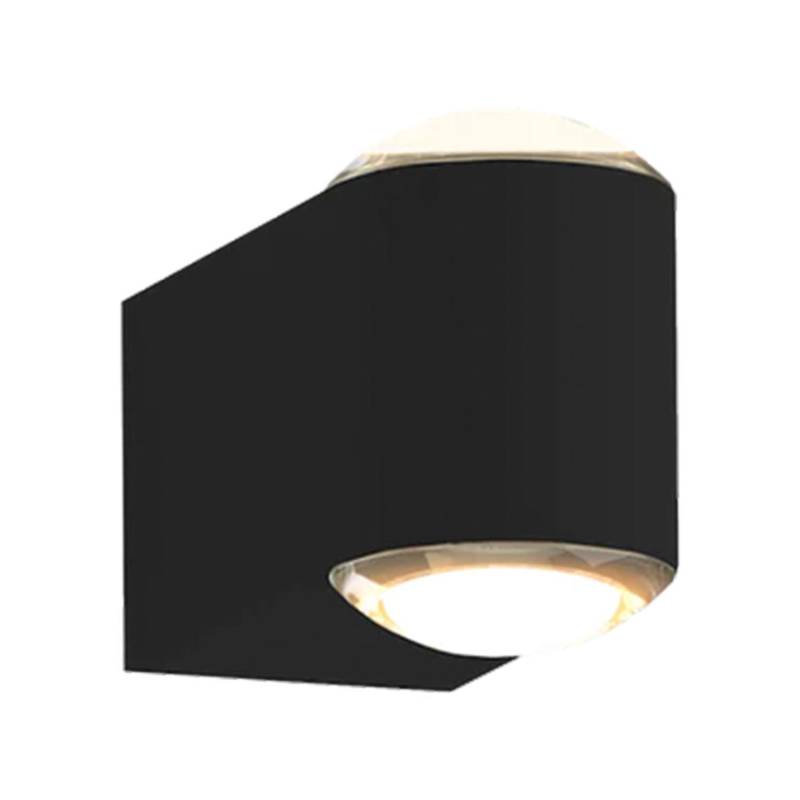 Globe Wall 6 LED Wandleuchte, Farbe black von Grau