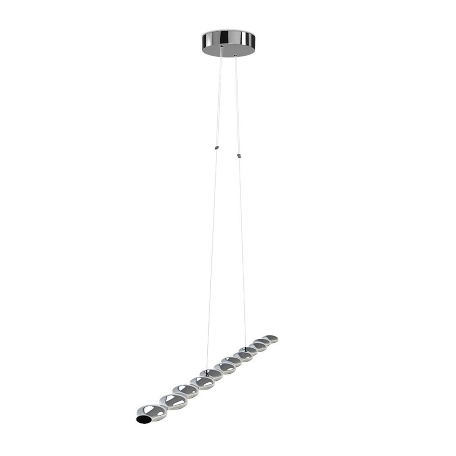 Move Along 12 LED Pendelleuchte, Farbe chrome von Grau