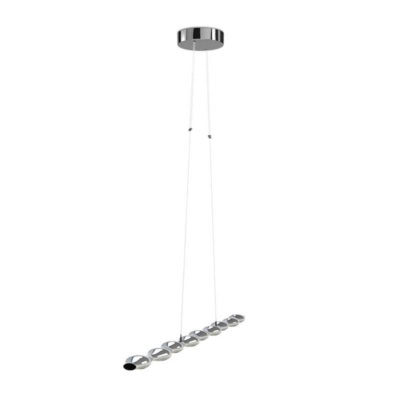 Move Along 9 LED Pendelleuchte, Farbe chrome von Grau