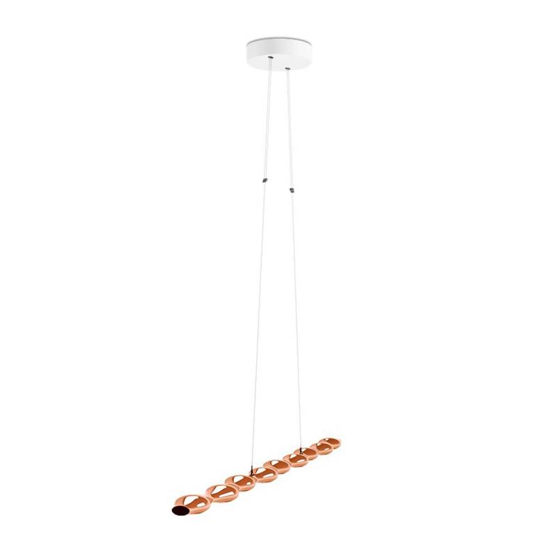 Move Along 9 LED Pendelleuchte, Farbe copper von Grau