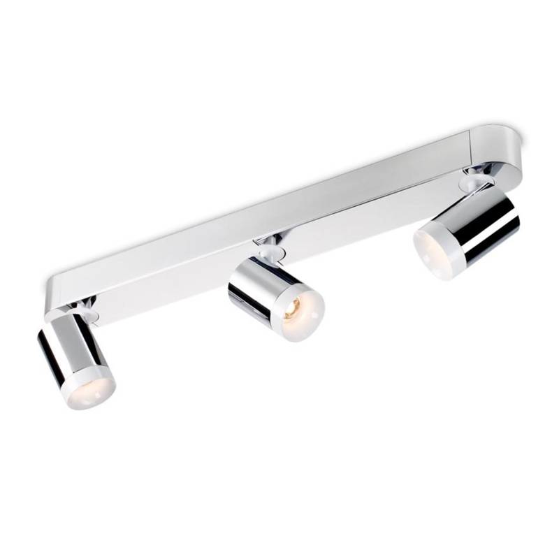 Set Trace LED Strahler, Farbe alu polished/white von Grau