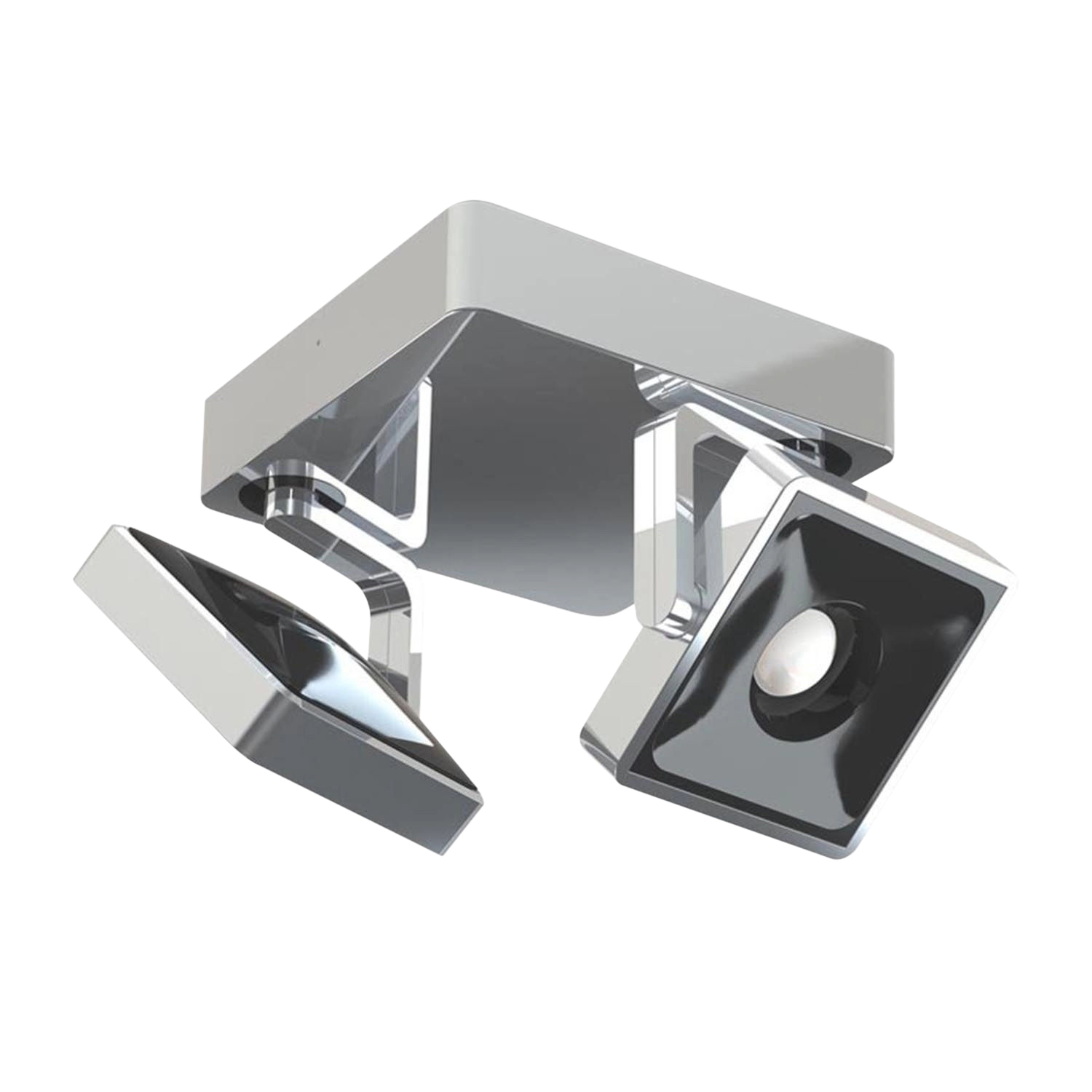 Studio Duo LED Deckenleuchte, Lichtfarbe 2700 k, Farbe satin/black Studio Duo LED Deckenleuchte, Lichtfarbe 2700 k, Farbe satin/black von Grau