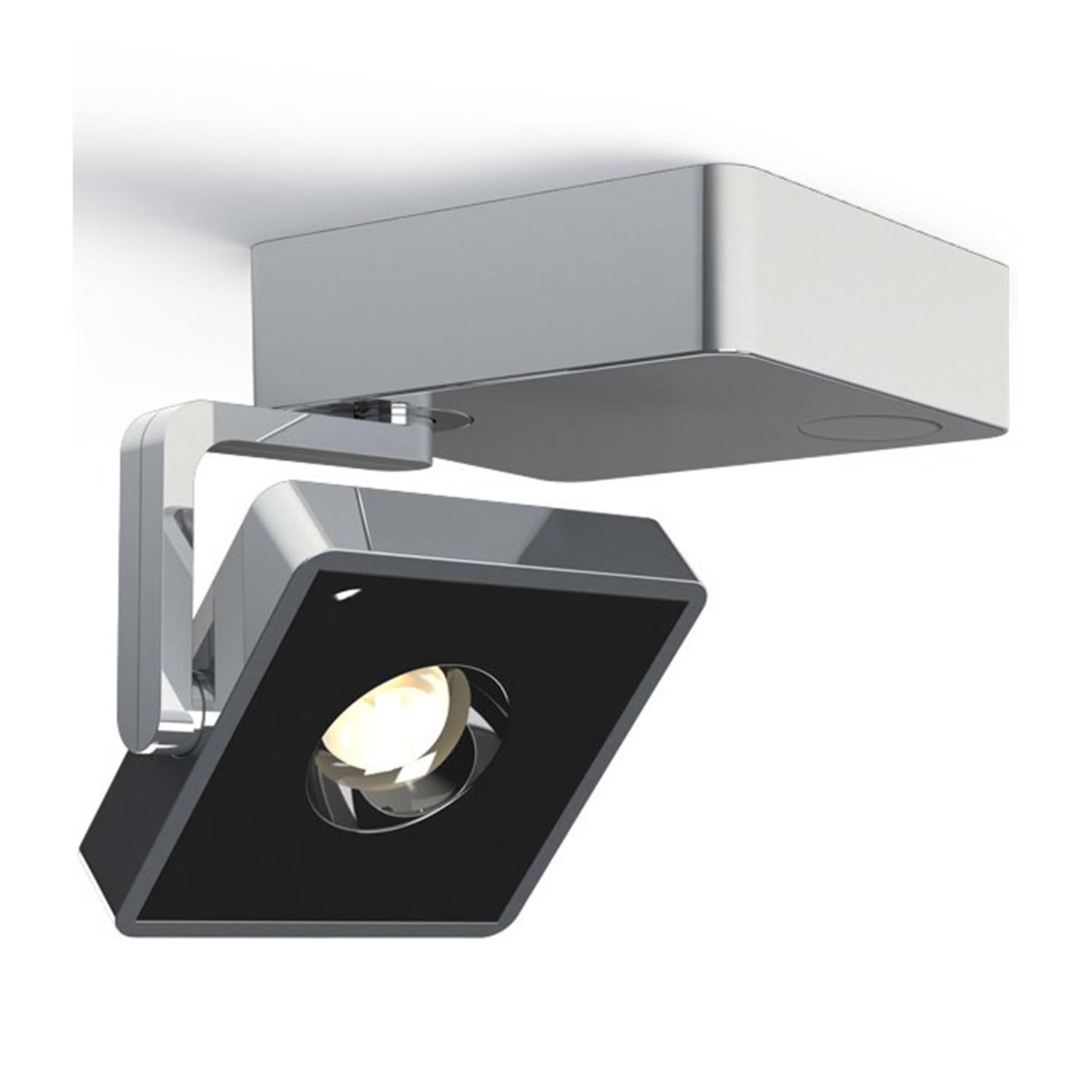 Studio Up LED Deckenleuchte, Lichtfarbe 2700 k, Farbe alu polished/black von Grau